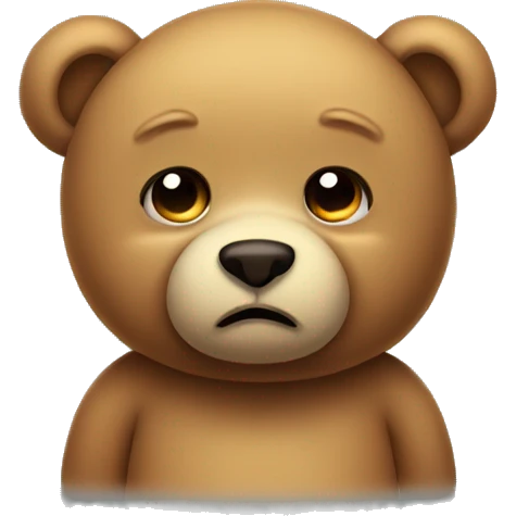 Sad Teddybear emoji