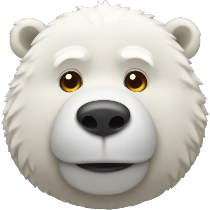 Oso polar gordito  emoji