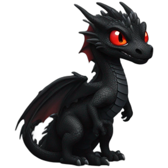 Black-dragon-red-eyes emoji