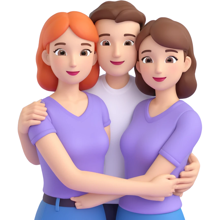 couple posing, close up pose, living room background emoji