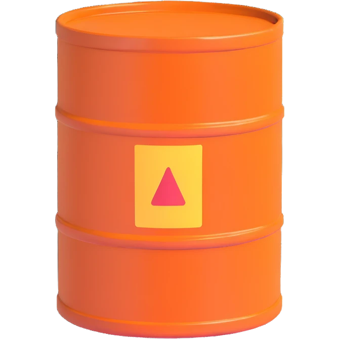 orange road construction barrel emoji