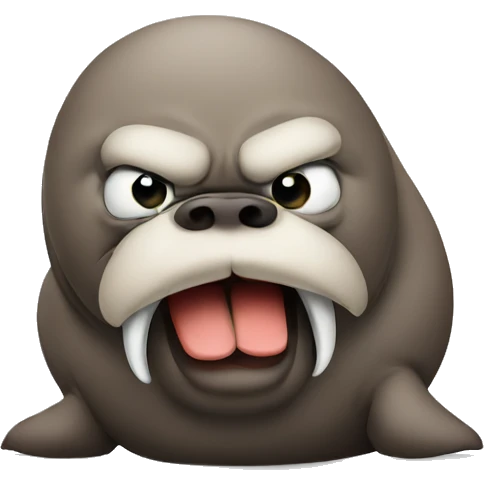 Angry walrus  emoji