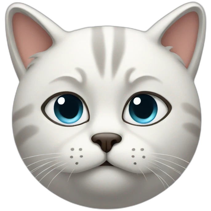 sweaty thinking cat  emoji