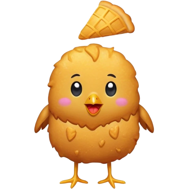 chicken nugget wearing a swimsuit emoji