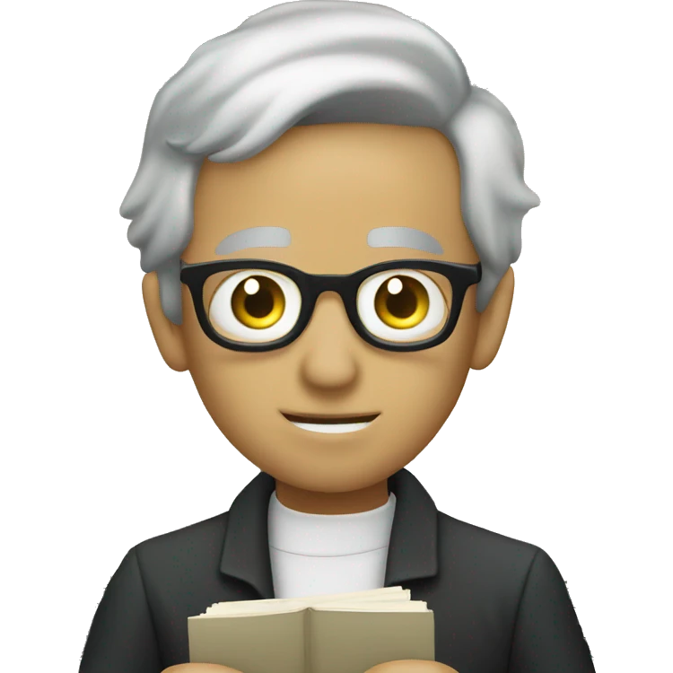 Currency note reading book emoji