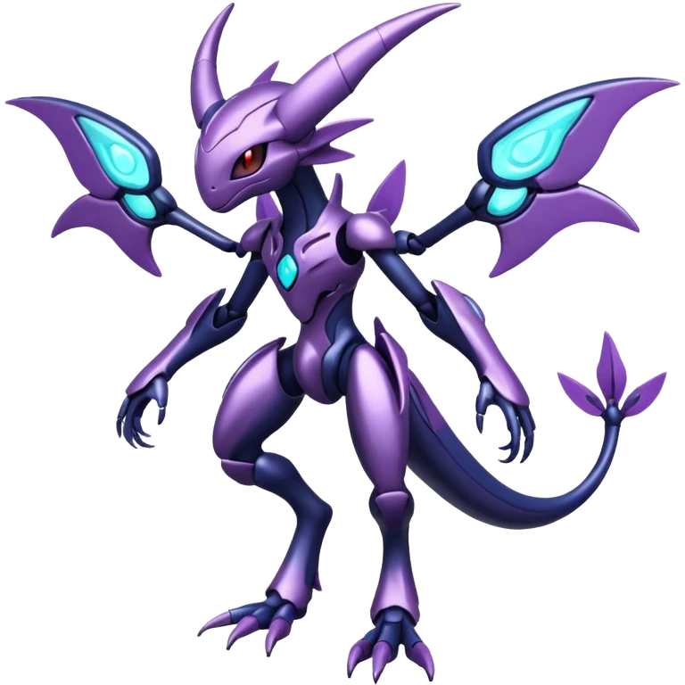 Shiny Genesect-Miraidon-Lunala-Fakémon-hybrid-creature (full body)  emoji