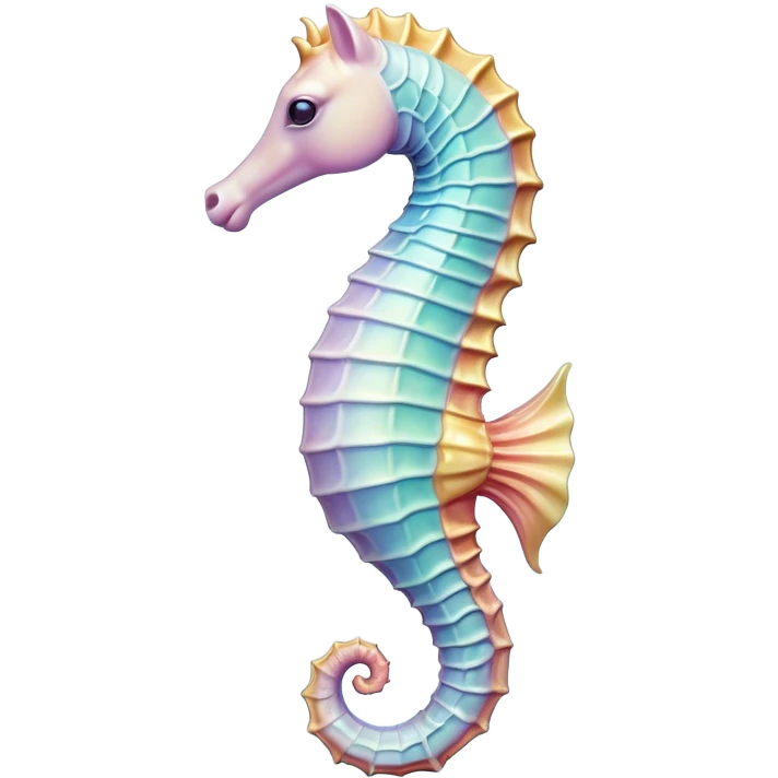 Cinematic Realistic Noble Sea Horse Portrait Emoji, Poised and graceful, with a slender, curved body and an elegantly arched neck adorned with finely detailed, shimmering scales in soft pastel hues, and gentle, focused eyes, rendered with lifelike texture and natural light; high shine, intelligent and serene, styled with an air of oceanic elegance, focused and attentive, soft glowing outline, capturing the essence of a watchful and confident sea horse that appears to drift out of the screen with effortless grace! emoji