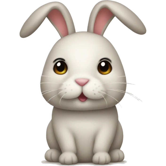 bunny whit bun emoji