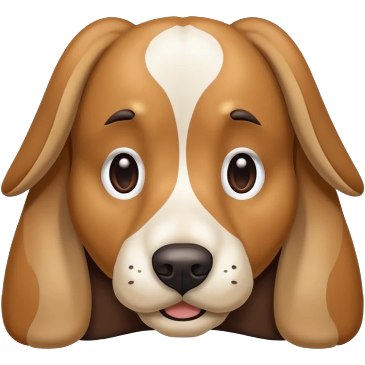 Weird looking dog emoji