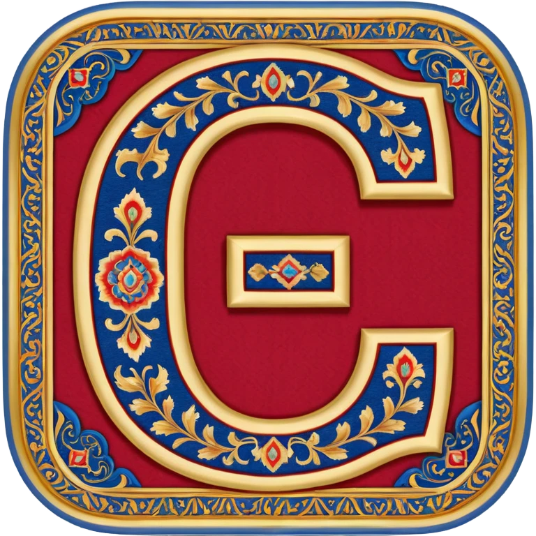  letter c made out of persian carpet texture emoji