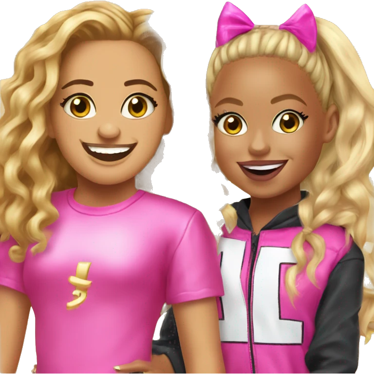 Beyoncé with jojo siwa emoji