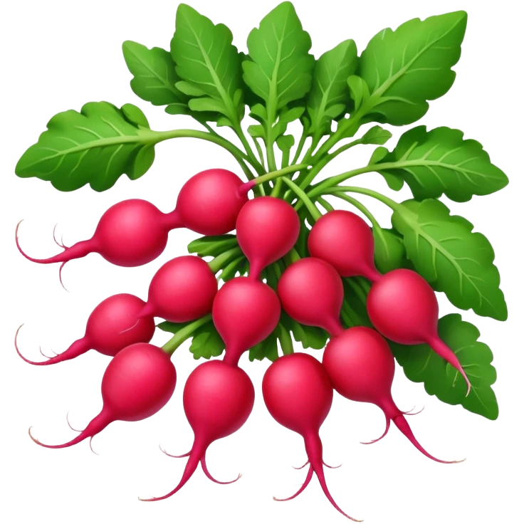 bunch of radish emoji