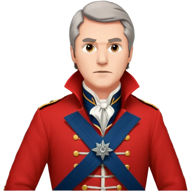 Loyalist Patrick Ferguson at the Revolutionary war Battle of Kings Mountain, with Wolves around him. emoji