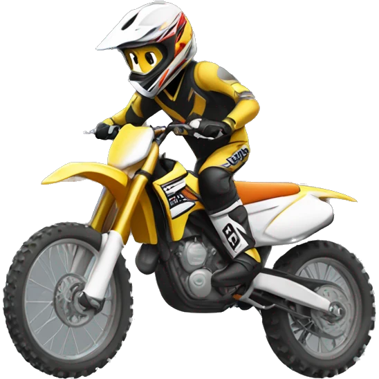 motocross with a window on emoji