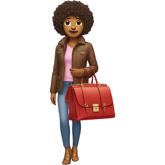 Pommeranean with a Birkin bag  emoji