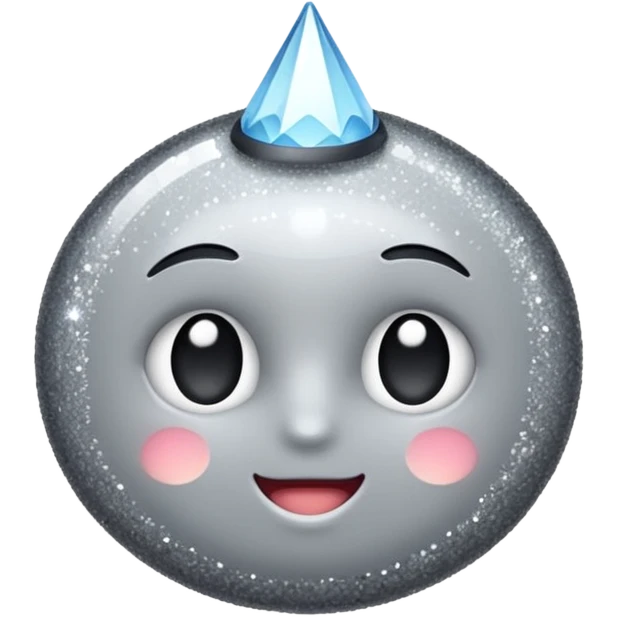 sweet glitter gray emoji