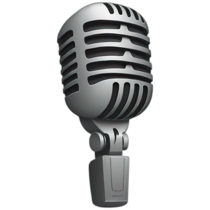 mic-icon-flat emoji