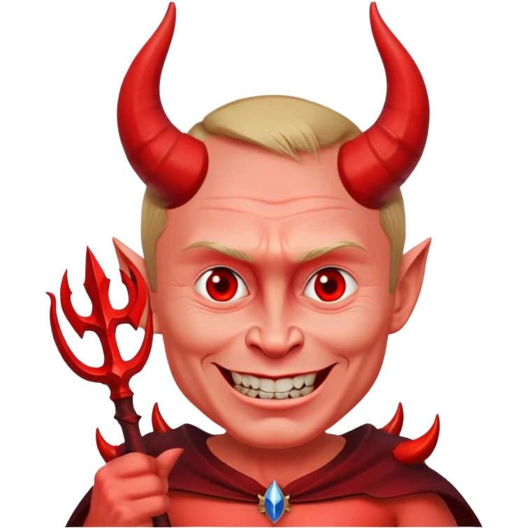 Putin as a devil emoji