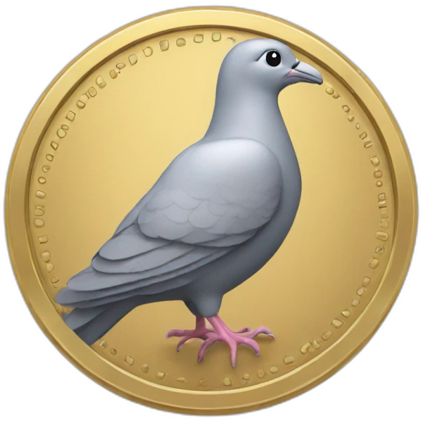 coin-with-pigeon-head emoji