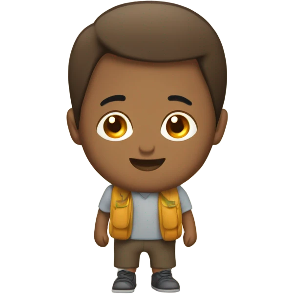 Mochila café para caminata emoji