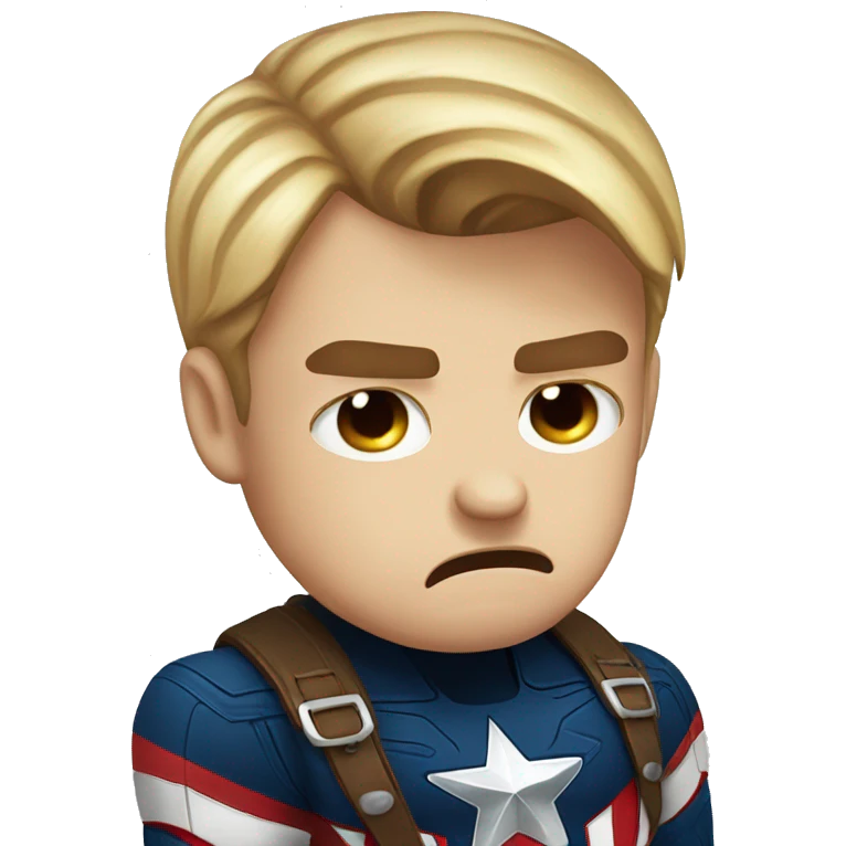Captain America crying  emoji