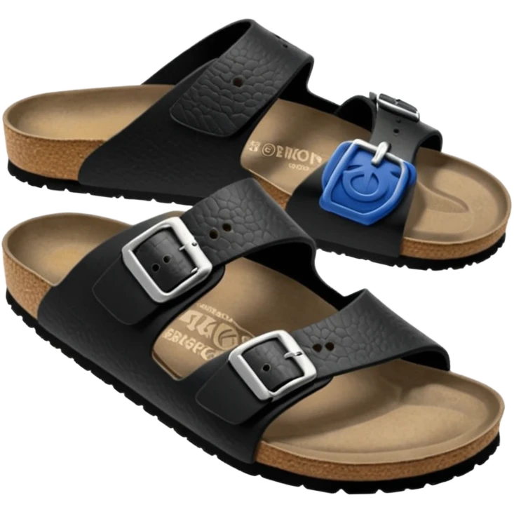 black birkenstock emoji emoji