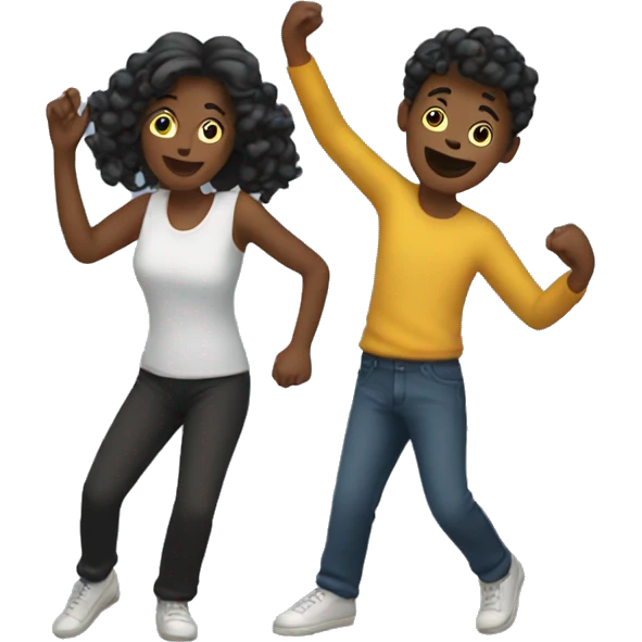 4 people dancing emoji