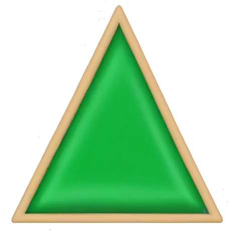 triangle green flag emoji