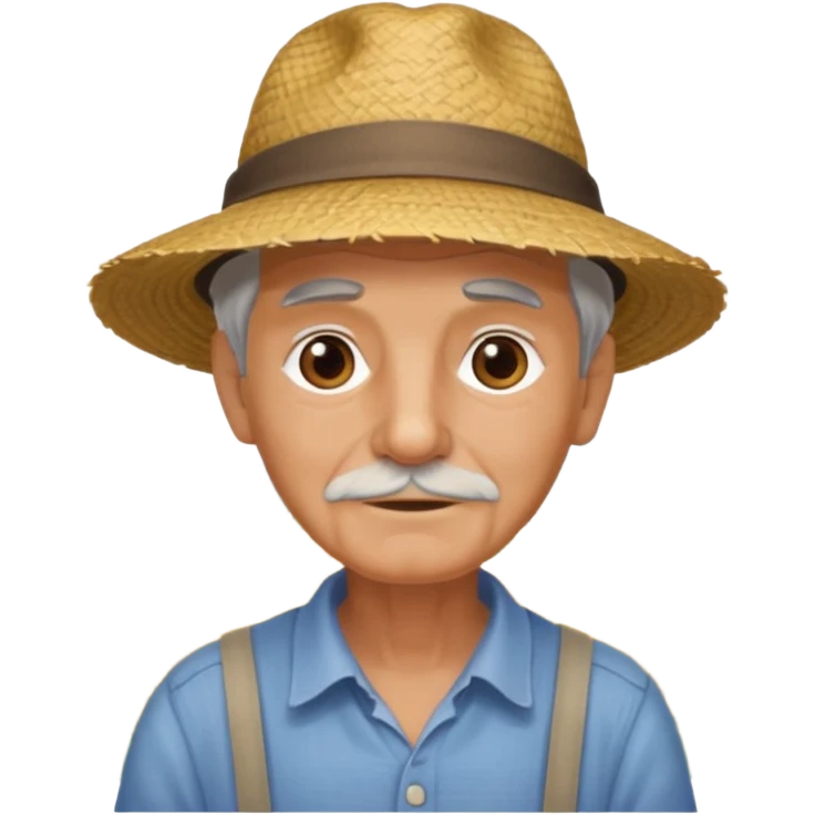 abuelo de pueblo rural emoji
