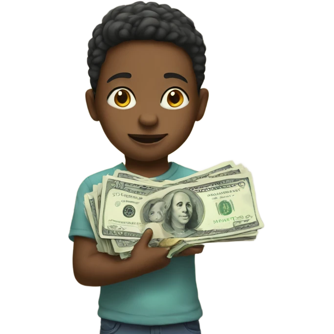 Child With Money in Hand  emoji