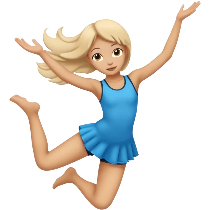 girl doing aerial silhouette  emoji