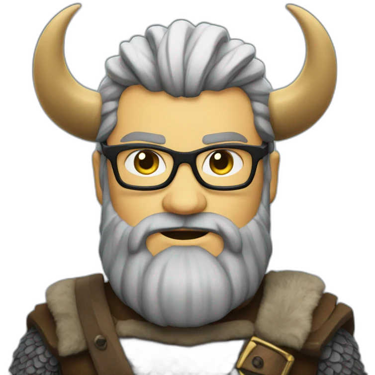 nerdy gay viking emoji