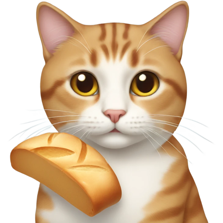 cat with bread emoji
