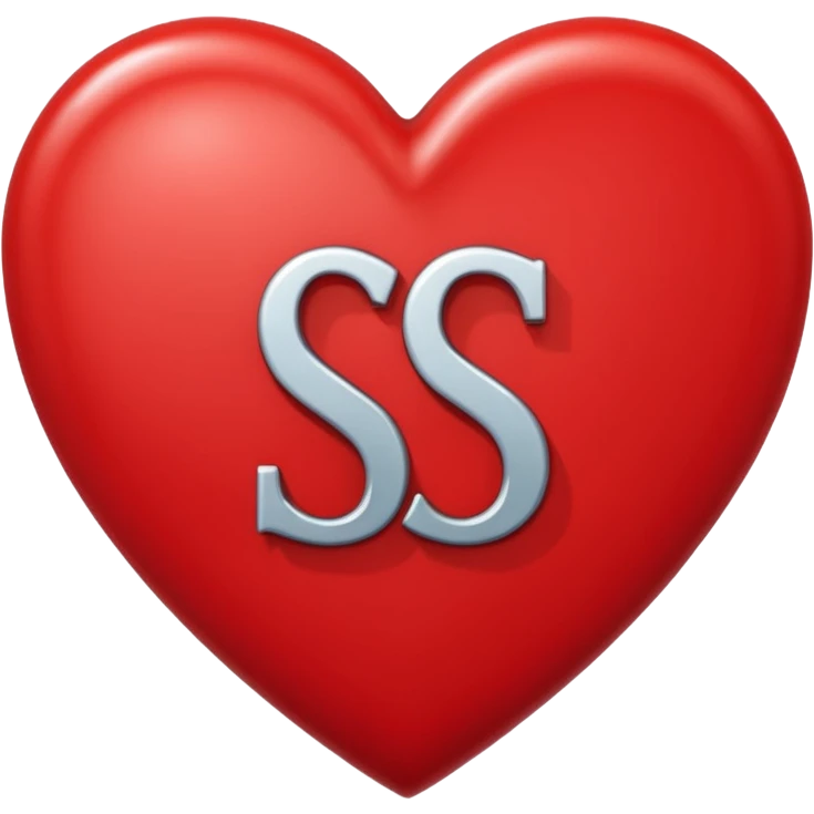 The Letter S in a Heart emoji