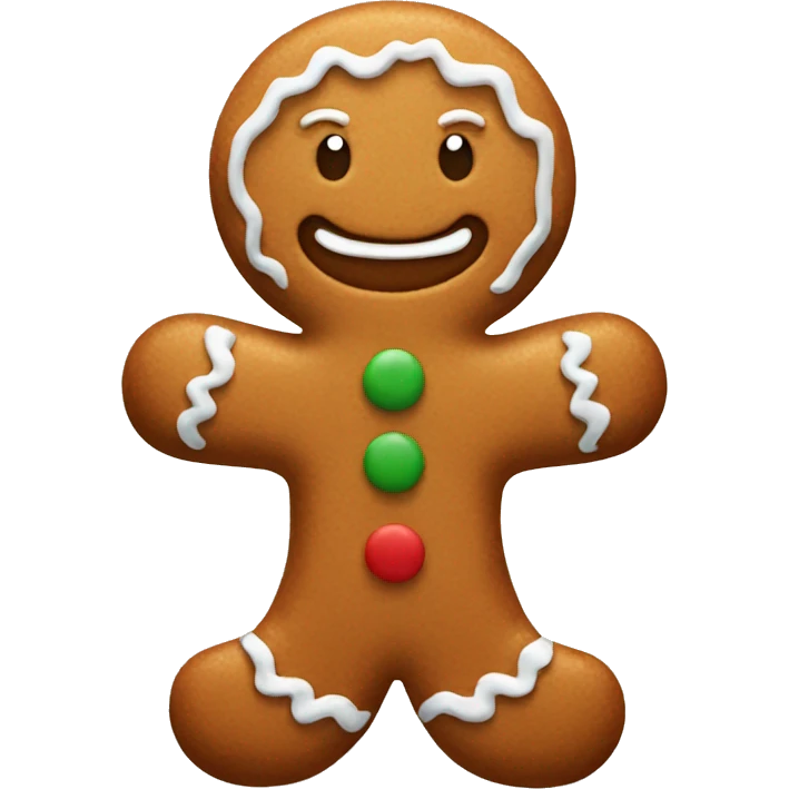 gingerbread man emoji
