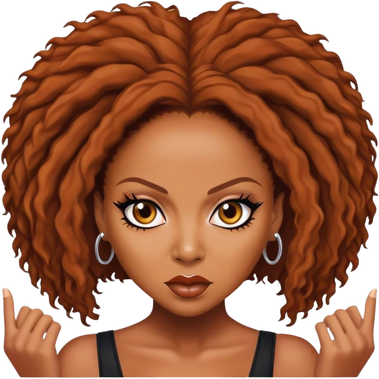 Scary spice emoji