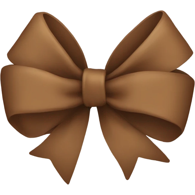 Brown bow emoji