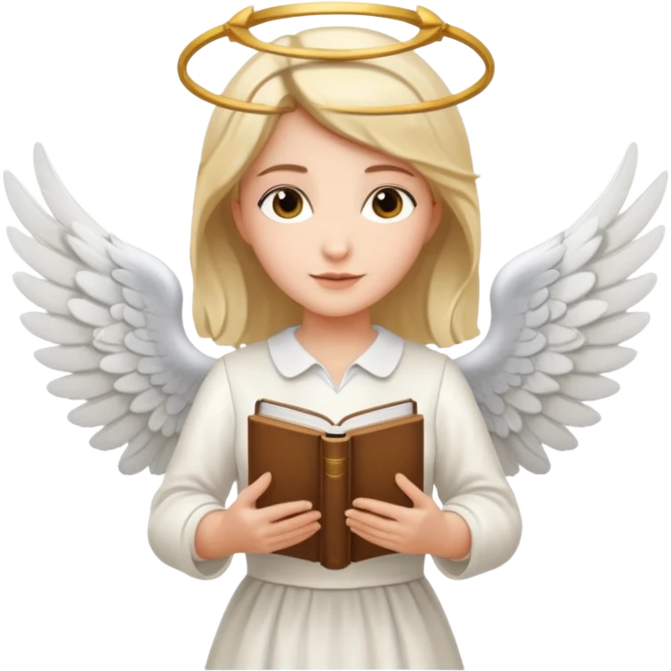 Librarian female angel emoji