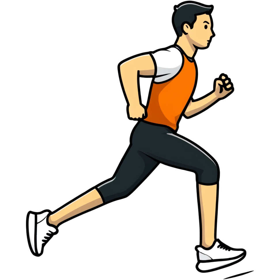 person jogging outdoors emoji