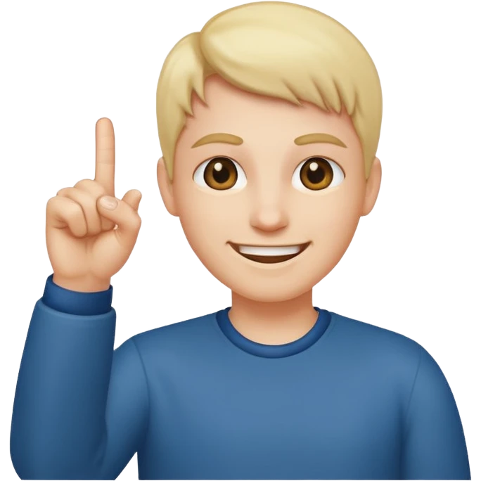 Smiling face with middle finger emoji