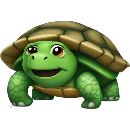 Turtle with a turtle neck  emoji