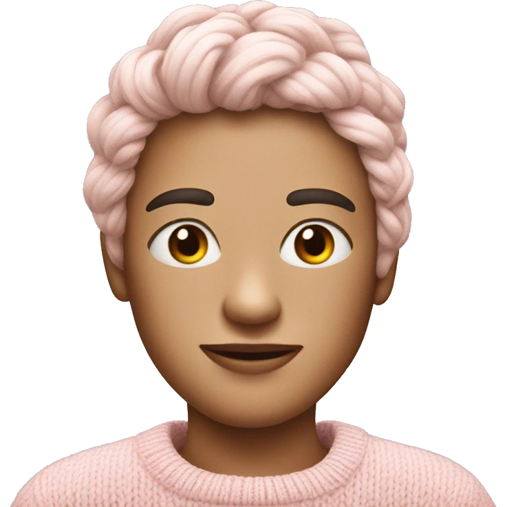 light pink knit sweater  emoji