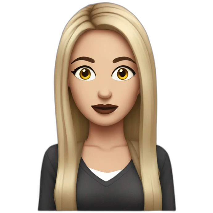British chav female with loads of makeup emoji