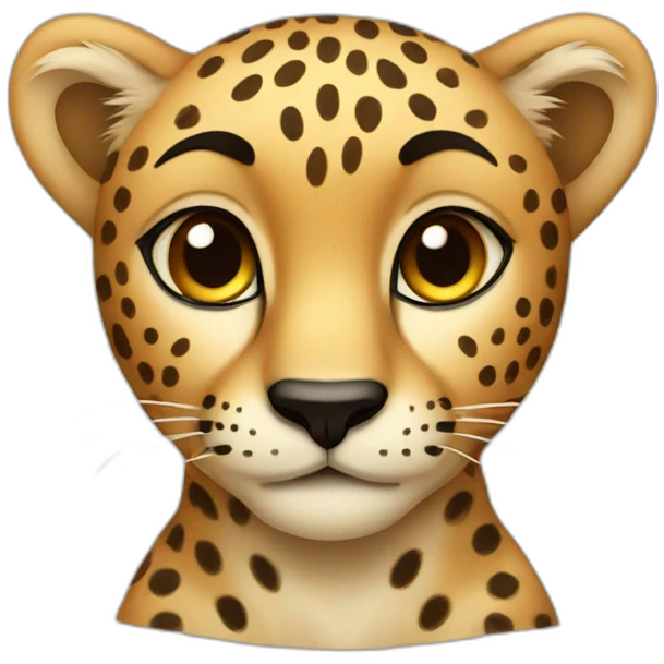 cute cheetah emoji