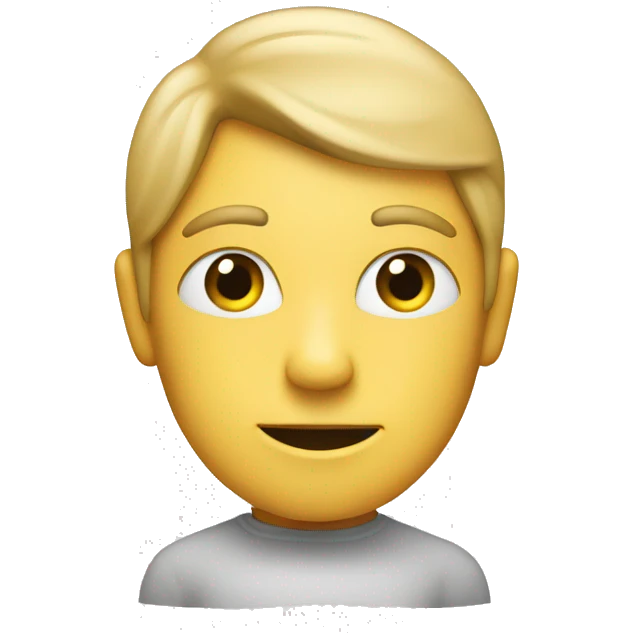 Intersecting lines make up a mind emoji