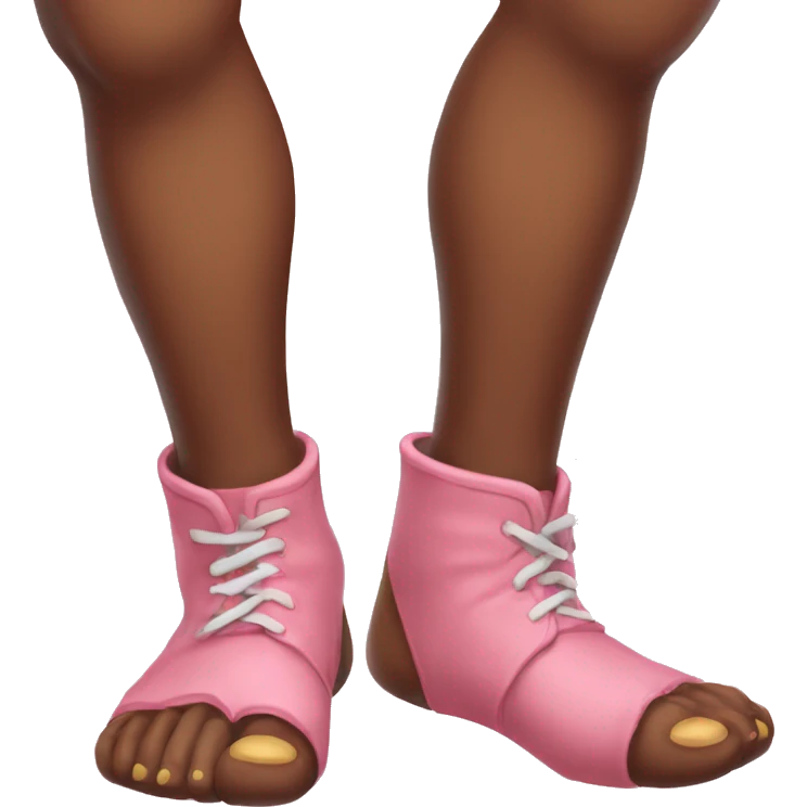 blushing and kicking my feet  emoji