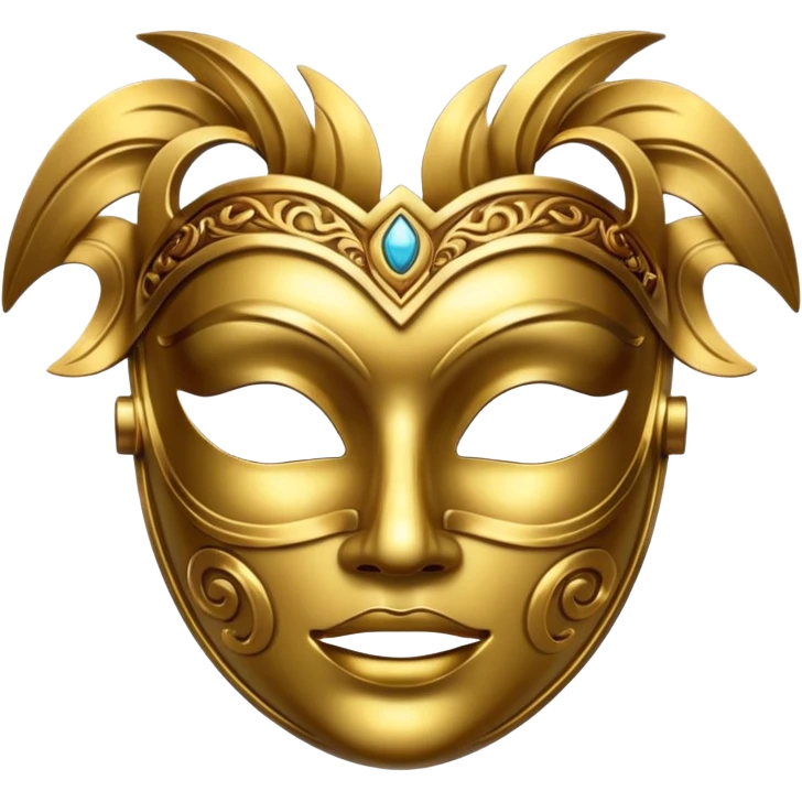 gold mask  emoji