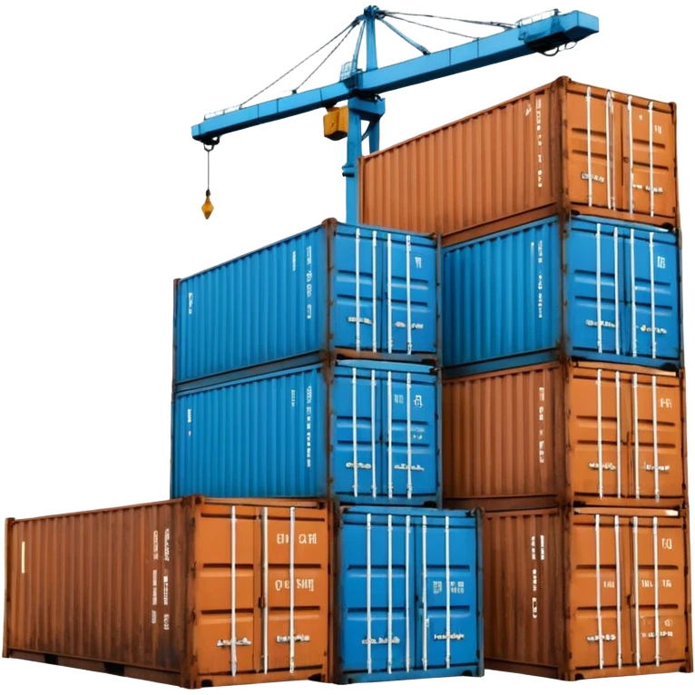 Sea Port area, containers emoji