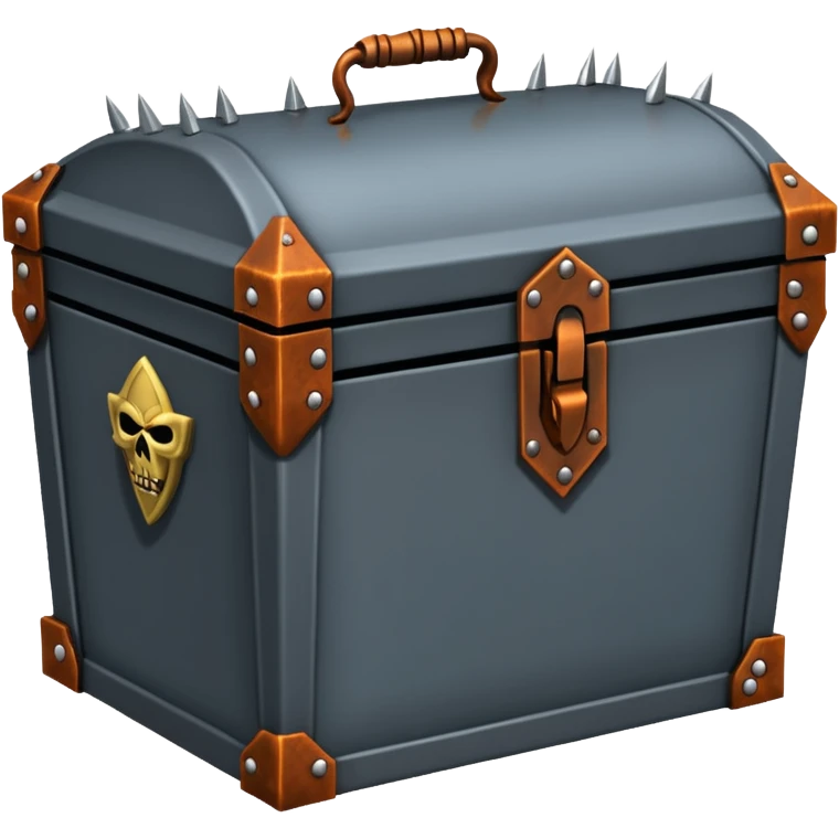 torture device iron maiden casket with spikes inside emoji