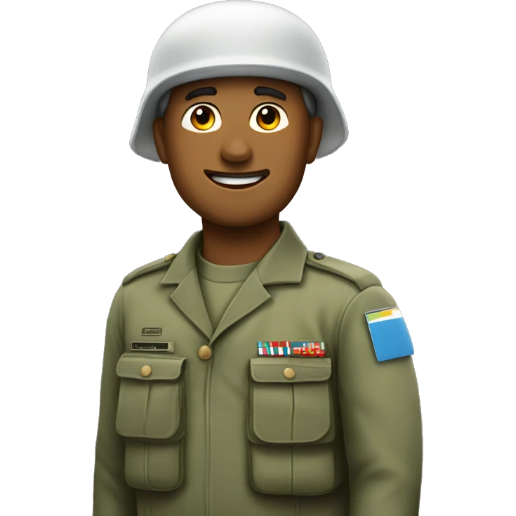 Un Militar Cayendo En Paracaidas emoji